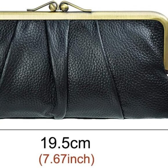 Soft Leather Wallets for Women Compact Bifold RFID Clutch Wallet Ladies Coin Pur - Picture 2 of 8